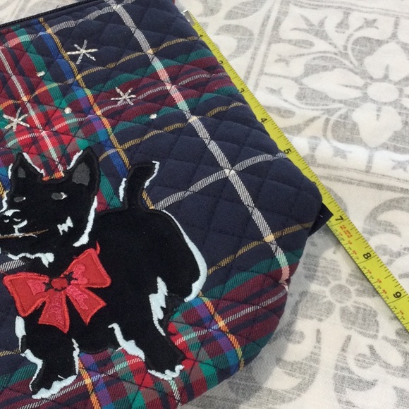 Vera Bradley Plaid Crossbody Bag with Scottie Dog Design - Picture 9 of 10